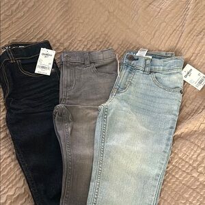 OshKosh B'gosh Kids' Jeans Trio - dark blue, Gray, Light Blue